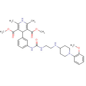 3,5-Pyridinedicarboxylic acid,4-[3-[[[[2-[[1-(2-methoxyphenyl)-4-piperidinyl]amino]ethyl]amino]carbonyl]amino]phenyl]-1,4-dihydro-2,6-dimethyl-, dimethyl ester