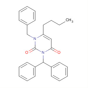 2,4(1H,3H)-Pyrimidinedione,6-butyl-3-(diphenylmethyl)-1-(phenylmethyl)-