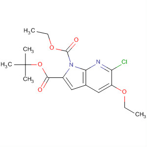 1H-Pyrrolo[2,3-b]pyridine-1,2-dicarboxylic acid, 6-chloro-5-ethoxy-,1-(1,1-dimethylethyl) 2-ethyl ester