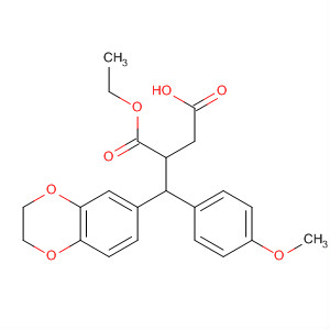 Butanedioic acid,[(2,3-dihydro-1,4-benzodioxin-6-yl)(4-methoxyphenyl)methyl]-, 1-ethylester