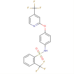 Benzenesulfonamide,2-(trifluoromethyl)-N-[4-[[4-(trifluoromethyl)-2-pyridinyl]oxy]phenyl]-