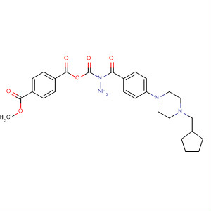 1,4-Benzenedicarboxylic acid, monomethyl ester,2-[4-[4-(cyclopentylmethyl)-1-piperazinyl]benzoyl]hydrazide
