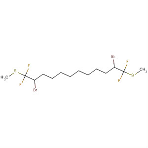 Dodecane, 2,11-dibromo-1,1,12,12-tetrafluoro-1,12-bis(methylthio)-