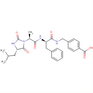 Benzoic acid,4-[[[(2R)-2-[[(2S)-2-[(4S)-4-(2-methylpropyl)-2,5-dioxo-1-imidazolidinyl]-1-oxopropyl]amino]-1-oxo-3-phenylpropyl]amino]methyl]-