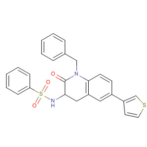 Benzenesulfonamide,N-[1,2,3,4-tetrahydro-2-oxo-1-(phenylmethyl)-6-(3-thienyl)-3-quinolinyl]-