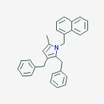1H-Pyrrole, 5-methyl-1-(1-naphthalenylmethyl)-2,3-bis(phenylmethyl)-