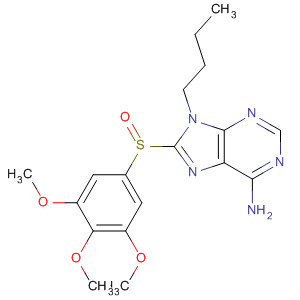 9H-Purin-6-amine, 9-butyl-8-[(3,4,5-trimethoxyphenyl)sulfinyl]-
