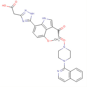 1H-1,2,4-Triazole-3-acetic acid,5-[3-[[4-(1-isoquinolinyl)-1-piperazinyl]oxoacetyl]-4-methoxy-1H-indol-7-yl]-