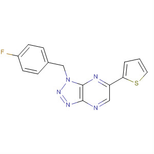 1H-1,2,3-Triazolo[4,5-b]pyrazine,1-[(4-fluorophenyl)methyl]-6-(2-thienyl)-