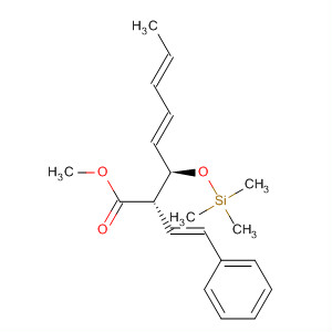 4,6-Octadienoic acid, 2-[(1E)-2-phenylethenyl]-3-[(trimethylsilyl)oxy]-,methyl ester, (2S,3R,4E,6E)-