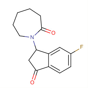 2H-Azepin-2-one,1-(6-fluoro-2,3-dihydro-3-oxo-1H-inden-1-yl)hexahydro-