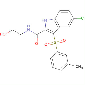 1H-Indole-2-carboxamide,5-chloro-N-(2-hydroxyethyl)-3-[(3-methylphenyl)sulfonyl]-