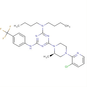 1,3,5-Triazine-2,4-diamine,N,N-dibutyl-6-[(2R)-4-(3-chloro-2-pyridinyl)-2-methyl-1-piperazinyl]-N'-[4-(trifluoromethyl)phenyl]-