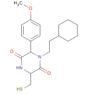 2,5-Piperazinedione,1-(2-cyclohexylethyl)-3-(mercaptomethyl)-6-(4-methoxyphenyl)-