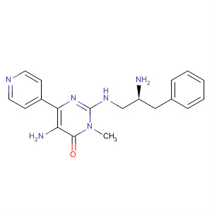 4(3H)-Pyrimidinone,5-amino-2-[[(2S)-2-amino-3-phenylpropyl]amino]-3-methyl-6-(4-pyridinyl)-