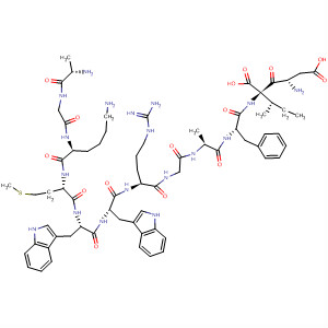 L-Isoleucine,L-alanylglycyl-L-lysyl-L-methionyl-L-tryptophyl-L-tryptophyl-L-arginylglycyl-L-alanyl-L-phenylalanyl-L-a-aspartyl-