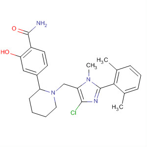 Benzamide,4-[1-[[4-chloro-2-(2,6-dimethylphenyl)-1-methyl-1H-imidazol-5-yl]methyl]-2-piperidinyl]-2-hydroxy-