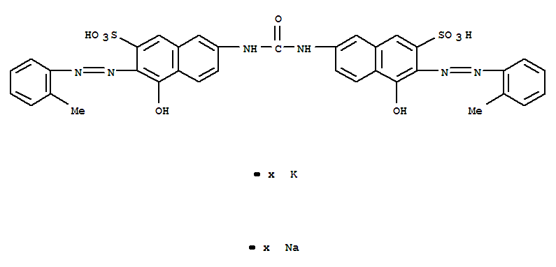 potassium sodium 7,7-(carbonyldiimino)bis[4-hydroxy-3-[(2-methylphenyl)azo]naphthalene-2-sulphonate]