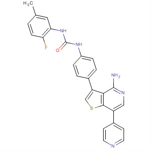 Urea,N-[4-[4-amino-7-(4-pyridinyl)thieno[3,2-c]pyridin-3-yl]phenyl]-N'-(2-fluoro-5-methylphenyl)-