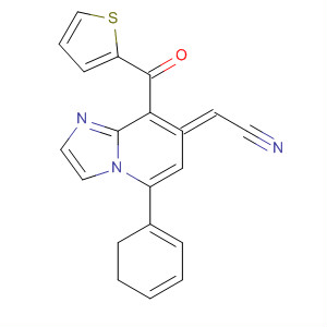 Acetonitrile,[2,3-dihydro-5-phenyl-8-(2-thienylcarbonyl)imidazo[1,2-a]pyridin-7(1H)-ylidene]-, (2E)-