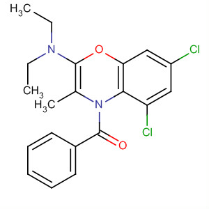 4H-1,4-Benzoxazin-2-amine,4-benzoyl-5,7-dichloro-N,N-diethyl-3-methyl-