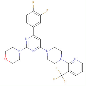Morpholine,4-[4-(3,4-difluorophenyl)-6-[4-[3-(trifluoromethyl)-2-pyridinyl]-1-piperazinyl]-2-pyrimidinyl]-