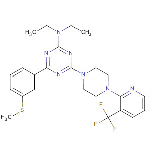 1,3,5-Triazin-2-amine,N,N-diethyl-4-[3-(methylthio)phenyl]-6-[4-[3-(trifluoromethyl)-2-pyridinyl]-1-piperazinyl]-