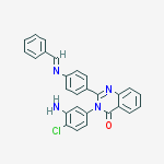 3-(3-amino-4-chlorophenyl)-2-[4-(benzylideneamino)phenyl]quinazolin-4-one