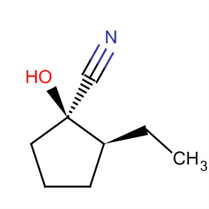 Cyclopentanecarbonitrile, 2-ethyl-1-hydroxy-, (1R,2S)-