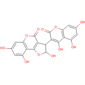 4H-Furo[3,2-c][1]benzopyran-4-one,2,3-dihydro-2,7,9-trihydroxy-3-(4,5,7-trihydroxy-2-oxo-2H-1-benzopyran-3-yl)-