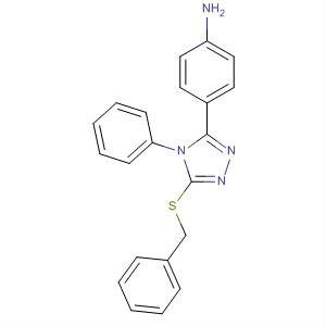 Benzenamine, 4-[4-phenyl-5-[(phenylmethyl)thio]-4H-1,2,4-triazol-3-yl]-