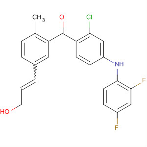 Methanone,[2-chloro-4-[(2,4-difluorophenyl)amino]phenyl][5-(3-hydroxy-1-propenyl)-2-methylphenyl]-