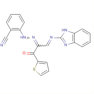 Benzonitrile,2-[[1-[(1H-benzimidazol-2-ylimino)methyl]-2-oxo-2-(2-thienyl)ethylidene]hydrazino]-