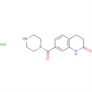 Piperazine, 1-[(1,2,3,4-tetrahydro-2-oxo-7-quinolinyl)carbonyl]-,monohydrochloride