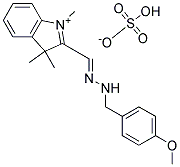 2-[[(4-methoxyphenyl)methylhydrazono]methyl]-1,3,3-trimethyl-3H-indolium hydrogen sulphate