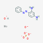 1,3-Benzenediamine, 4-(phenylazo)-, compd. with molybdenum hydroxide oxide phosphate