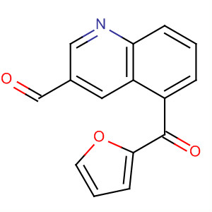 3-Quinolinecarboxaldehyde, 5-(furanylcarbonyl)-