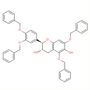2H-1-Benzopyran-3,6-diol,2-[3,4-bis(phenylmethoxy)phenyl]-3,4-dihydro-5,7-bis(phenylmethoxy)-,(2R,3S)-