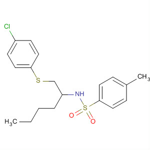 Benzenesulfonamide,N-[1-[[(4-chlorophenyl)thio]methyl]pentyl]-4-methyl-