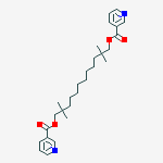 2,2,11,11-tetramethyldodecane-1,12-diyl dipyridine-3-carboxylate