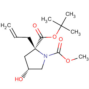 1,2-Pyrrolidinedicarboxylic acid, 4-hydroxy-2-(2-propenyl)-,1-(1,1-dimethylethyl) 2-methyl ester, (2R,4R)-