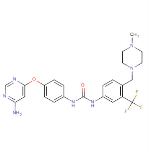 Urea,N-[4-[(6-amino-4-pyrimidinyl)oxy]phenyl]-N'-[4-[(4-methyl-1-piperazinyl)methyl]-3-(trifluoromethyl)phenyl]-