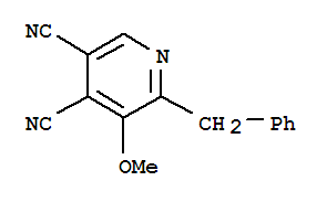 3,4-Pyridinedicarbonitrile,5-methoxy-6-(phenylmethyl)-