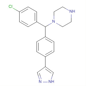 Piperazine, 1-[(4-chlorophenyl)[4-(1H-pyrazol-4-yl)phenyl]methyl]-