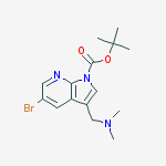 1H-Pyrrolo[2,3-b]pyridine-1-carboxylic acid, 5-bromo-3-[(dimethylamino)methyl]-, 1,1-dimethylethyl ester
