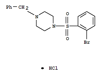 1-BENZYL-4-(2-BROMO-BENZENESULFONYL)-PIPERAZINE HYDROCHLORIDE