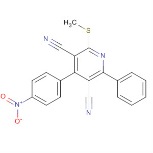 3,5-Pyridinedicarbonitrile, 2-(methylthio)-4-(4-nitrophenyl)-6-phenyl-