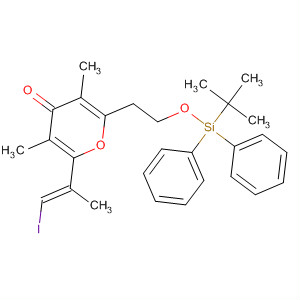 4H-Pyran-4-one,2-[2-[[(1,1-dimethylethyl)diphenylsilyl]oxy]ethyl]tetrahydro-6-[(1E)-2-iodo-1-methylethenyl]-3,5-dimethyl-, (2R,3S,5S,6R)-