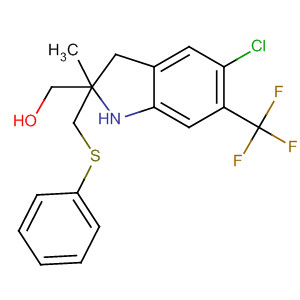 1H-Indole-2-methanol,5-chloro-a-methyl-a-[(phenylthio)methyl]-6-(trifluoromethyl)-