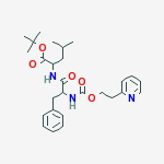 TERT-BUTYL 4-METHYL-2-[[3-PHENYL-2-(2-(PYRIDIN-2-YL)ETHOXYCARBONYLAMINO)PROPANOYL]AMINO]PENTANOATE
